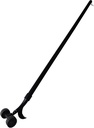 Crevice Weeding Tool with Wheel,Adjustable Handle Length, Allowing for Effortless clearing of Weeds in Corners.