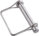 Large Square Safety Coupler Pin 1/2" x 3-1/2"(12.6mm x 90mm), Full Marine Grade 316 Stainless Steel Heavy Duty Shaft Locking Pin