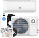 GarveeHome 18000 BTU Mini Split Air Conditioner Heat Pump System - WiFi Enabled, Energy Efficient Cooling, 21 SEER Rating, Quiet Operation, and Smart Air Conditioning.
