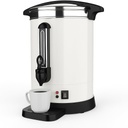 12L/80 Cups Commercial Coffee Maker Machine Urn, Large Percolator Coffee Pot Dispenser with Double-Wall, for Buffet Catering Wedding Gathering, Stainless Steel Hot Water Urn