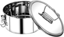 PRETYZOOM Stainless Steel Steamer Mold Multifunctional Pot Food Steamer Rack Steam Pot Cooking Kitchen Boiler