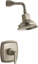 Kohler TS16234-4-BV Margaux(R) Rite-Temp(R) shower valve trim with lever handle and 2.5 gpm showerhead, Vibrant Brushed Bronze
