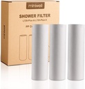 Replacements for miniwell Shower Filter 720-Plus, Shower Head Filter with Double Filters, Remove 99% Chlorine (Z Replacement - PP Cotton Filter)
