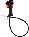 Brush Cutter and Grass Trimmer Throttle Handle with Switch, Cable Length 80 cm for 19 mm Pipe Lawn Mower Replacement Parts