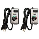 iPower 2 Pack Variable Vent Fan Speed Adjuster HVAC Controller, Switch with 3 Settings for Inline Duct Exhaust, Black, New
