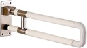 Handrail,Grab Bar Folding Toilet Safety Rail, Nylon Outer Tube, Support Drop Down, Bathroom Bathtub, Elderly Disabled Pregnant Women Grab Bar for Toilet/White/60Cm