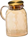 Veemoon Large Capacity Cold Water Kettle Glass Beverage Jug for Iced Tea Juice and Milk Home Parties and Picnics and Versatile Drink Dispenser