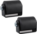 Skelang 2 Pcs Slide Gate Guide Roller, 3" Rolling Gates Guider with C Bracket, Nylon Sliding Gate Roller Assembly