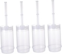 10pcs Cake Containers Rainbow Cake Push Pops with Lids Molders Decoration for Parties and Celebrations