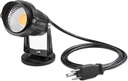 Lemonbest LED Landscape Up Down Light 5W White LED Decorative Spotlight Lamp 110V with Plug for Indoor Outdoor Yard Step Wall Lighting (Warm White) (Include Spike)