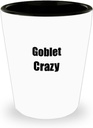 EzGift Funny Goblet Crazy Shot Glass Musician Gift Instrument Player Present 1.5 Oz Shotglass