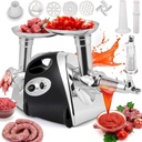 Electric Meat Grinder Sausage Stuffing Machine, Tomato Juicer, Sauce Maker, Multi-Function Meat Grinder Minced Meat Food Processor Home Kitchen Use