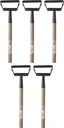 Flexrake 1000L Hula-Ho Weeder Cultivator with 54-Inch Wood Handle (Fіvе Расk)