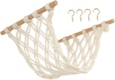 Luxshiny Handwoven Fruit Vegetable Hanging Basket for Kitchen Storage Pantry Hanging Fruit Hammock