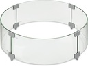 Outdoor GreatRoom Round Glass Guard