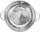 Outdoor Hot Pot Dividers Steel Stove Divider Shabu Shabu Electric Hot Pot Easy to Use