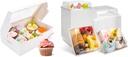Bundle of 30 Pack Cupcake Boxes and 60 Pack Charcuterie Boxes for Cookie Sandwich Cake Slice