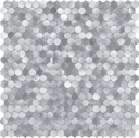 Select 5 Pack Hexagon Peel and Stick Backsplash Tiles, Self Adhesive Metal Backsplash Stick On Aluminum Tiles for Kitchen Bathroom, 12” x 12” Wall Tiles w/10 Edge Pieces, Brushed Nickel