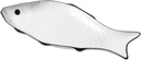 PRETYZOOM Fish Shaped Steamer Plate Large Ceramic Plate Microwave Food Serving Bowl