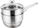 Stainless Steel Stock Pot Seafood Steamer Stainless Steel Steamer Pot Large Double Boiler Boiler Pan Double Boiler Steamer Milk Pot Soup Pot Cooking Utensils Mini Steamer Food Gift