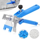 Saker Tile Leveling System 1/16 Inch with Tile Plier, 500pcs Tile Leveler Spacers Clips and 100pcs Reusable Wedges for Wall/Floor Tile Adjustment, Tile Tools Set for Ceramic Tile Stone Installation
