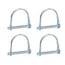 Trailer Coupler Pin, 4PCS Tivnhuils Hitch Pin Safety Coupler Pin, Zinc Plated Carbon Steel Trailer Pin Locking Pin, 1/4" x 2.16", Small