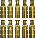 Poolzilla Pool Safety Cover Brass Anchors for Concrete and Pavers - 10 Pack - Universal Fit