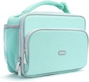 Amersun Kids Lunch Box, Insulated School Lunch Bag with Padded Liner Keep Food Warm Cold for Long Time,Water-resistant Thermal Travel Office Lunch Cooler for Girls Boy-2 Pocket,Light Blue