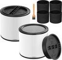 90304 Replacement Filter Kit Compatible with Shop Vac Cartridge Filter 90350 90304 90333 90585, Fits Most 5 Gallon and above Wet Dry Vacuum Cleaner (2+2+4+1)
