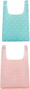 2 Pack Reusable Foldable Grocery Bags - Waterproof 20x14 Inch Tote with Pockets