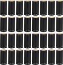 50Pcs Black Pvc Heat Shrink Wine Bottle Sleeves, 30Mm Easy Tear Caps for Wine Bottles, Ideal for Home Use and Cellar Storage