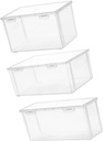 3pcs Homemade Bread Storage Box Bread Containers Top Container for Pantry
