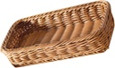 BESTOYARD Imitation Rattan Cutlery Storage Basket Rustic Organizer for Utensils Seasoning Jars and More Lightweight for Kitchen Dining Buffet Use