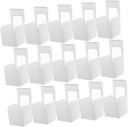 ABOOFAN 40Pcs White Cupcake Boxes with Window Individual Miniature Dessert Containers for Weddings Parties and Events Sturdy Design for Muffins and Pies Portable
