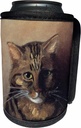 3dRose - PS Vintage - Louis Wain Brown Cat- animals - Can Cooler Bottle Wrap (cc-164691-1)