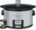 Cuisinart PSC-350 3.5 Quart Programmable Slow Cooker Brushed Stainless Steel Bundle with 2 YR CPS Enhanced Protection Pack