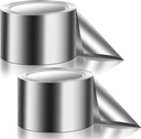 Dunzy 2 Rolls 65.6' Long x 2.5'' Wide Zinc Strip for Roof Moss Prevention, Zinc Metal Strip to Prevent Roofing Stains