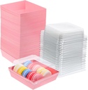 50 Pack of Cake Slice Boxes Bread or Cake Box Packaging Pastry for Baking