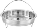 Luxshiny Stainless Steel Steaming Basket with Stand Multi-function Food Steamer for Cooking for Dumplings Vegetables Seafood and More