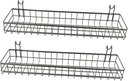 Metal Storage Basket 2pcs Hanging Kitchen Basket Iron Baskets Wicker Storage Baskets for Bathroom Kitchen