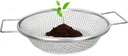 Round Soil Sifter, 1/4 inch Mesh, Stainless Steel Garden Sieve with Handles for 5-Gallon Bucket