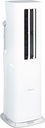 Hisense 8,000 BTU Portable Inverter Air Conditioner with Dehumidifier, Quiet Operation & Dual Hose Design, AC Heater Combo Unit for Room in White