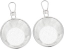 OUNONA 2Pcs Stainless Steel Mesh Pasta Baskets Lightweight Noodle Strainers with Hanging for Kitchen Use Boiling and Draining Easy to Clean Cooking Accessories