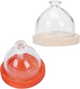 Cake carrier tins for storing,2 Sets Mini Cake Cover Cupcake Holder Stand Clear Cupcake Stand Cupcake Cake Pan Cupcake Ornament Single Cupcake Tiny Cake Stand Glass Cover Model Cake Cover Cake Cover M