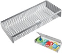 Dishwasher Basket for Small Items, 304 Stainless Steel Dishwasher Basket, Bottle Parts, Scoops, Forks, Chopsticks Cleaning (Silver)