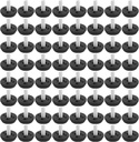 64 Pcs 1/4-20 Stainless Steel Adjustable Furniture Levelers Screw in Threaded Leveling Feet for Furniture Glide Leveling for Table Chair Cabinet Legs
