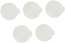 PRETYZOOM Reusable Washable Cake Base Tray Round Plastic Cake Serving Board 5-Piece Set for Cupcakes and Desserts for Weddings and Parties