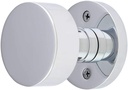 Disc Rosette Door Set with Disc Knobs Passage in Polished Chrome