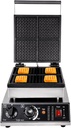 Commercial Waffle Maker, 4Pcs Nonstick 1750W Electric Waffle Machine 110V Temperature and Time Control Rectangle Waffle Maker, Waffle Machine for Bakeries, Restaurants, Kiosks, Canteens