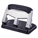 Bostitch Office EZ Squeeze Heavy Duty 3-Hole Punch para Home Office & Escola, 40-Sheet Capacity, One-Touch Reduced Force, Sleek Silver Design